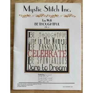 Mystic Stitch Inc. BE THOUGHTFUL Cross Stitch Pattern Booklet